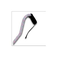 Candy Wrap Offset Walking Cane w/Black Foam Handle & Wrist Strap