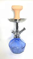 Zebra Smoke Setries Drum Hookah with Carrying Cage Complete Hookah Blue
