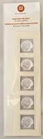 Embossed Foil Seals Scallop Shells Silver Foil 20 Pack Acid Free