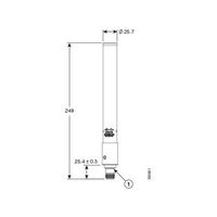 CISCO ANT-4G-OMNI-OUT-N= / MULTIBAND OMNI-DIRECTIONAL STICK OUTDOOR 4G ANT FOR CGR 2010