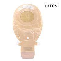 QWERT Co. Wang Ostomy Pouch One-Piece System Stoma Drainable Nonconvex Colostomy Drainable Trim to Fit 10-66MM Box of 10