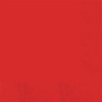 3 Ply Paper Beverage Napkins | 50ct (Apple Red)