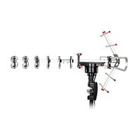 Outdoor Amplified Antenna TV 360 Rotor 38dB UHF/VHF/FM 150 Miles