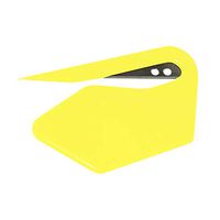 Vacally Wrapping Paper Cutter Christmas Gifts Wrapping Paper Cutting Tool Wrapping Tool Portable Paper Trimmer 7.5×4.5cm (Yellow)