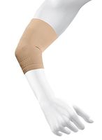 OS1st ES6 Elbow Compression Bracing Sleeve (One Sleeve) relieves Tennis or Golfer's Elbow, Cubital Tunnel Syndrome, Supports Damaged tendons & Controls Forearm Pain (Natural, Large)