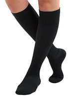 Made in The USA - Absolute Support Cotton Compression Socks, Graduated Support Socks 20-30mmHg, Unisex, Closed Toe, Super Comfortable, Medical Compression Stockings, Black, Size Medium - SKU: A105BL2