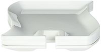 Fineline Settings 10-Piece Wavetrends Rectangular-Wave China-Like Plate, 6 by 9.5-Inch, White