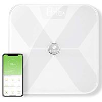 Etekcity Smart Bluetooth Body Fat Scale, Digital Wireless BMI Weight Bathroom Scale with 13 Essential Measurements and ITO Conductive Glass, FDA Compliant Body Composition Analyzer with App