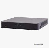 UNIVIEW UN-NVR30116P8 16 Channel H.265+U-Code 8 PoE NVR Onvif Mini 1U Case 8 Megapixel Record, Android, iPhone Remote View, no Hard Drive Included.