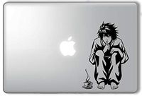 Light Sitting with Coffee Death Note Sticker for laptops MacBooks Cars or Any Smooth Surfaces