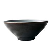 Bowl Household Large Ceramic Bowl Creative Tableware Rice Soup Bowl Creative Fruit Salad Plate Pasta Bowl Household tableware, retro bowl (Color : Brown)