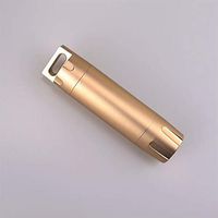 Outdoor Waterproof EDC Container Capsule - Pill Fob Capsule Keychain,Match Case Battery Holder for Hiking Camping (Gold)