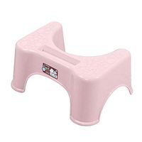 PING ZHI Bathroom Toilet Stool,Potty Bathroom Toilet Stools Step,Chair Healthy Prevent Hemorrhoids Shower Room for Kids/Elder/Health Care Aid,Pink