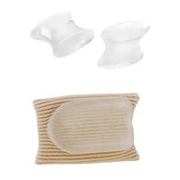 Gel Tube Big Toe Separators + Gel Spacers Bunion Hallux Valgus