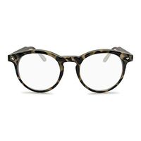 2SeeLife Round Computer Reading Glasses for Men and Women: Non Glare Trendy Readers, Retro Eyeglass Frame, Fully Magnified Blue Light Blocking Lenses | Brown, 1.50