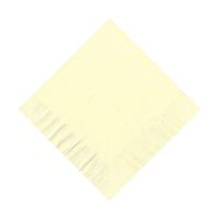 600 Ivory (12 Pks of 50) 2 Ply 10" X 10" Plain Solid Color Beverage Cocktail Napkins