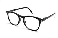 ColorViper Vintage Classic reading glasses Unisex Crystal Clear Vision Spring Hinge (E1 Shiny Black, 1.00)