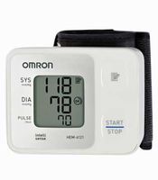 Omron Blood Pressure Monitor (Wrist Type) HEM-6121- Home Blood Pressure Monitor for Upper Arm- Instant Readings]