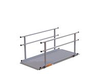 EZ-ACCESS, Gateway Ramp with Handrails, 7 Feet, Transfer Between Levels and Surfaces With More Security and Safety, Great for Wheelchairs, Walkers, Scooters