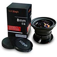SLR Magic 8mm f/4.0 Ultra Wide Angle Lens for Micro Four Thirds M4/3 Cameras Panasonic Olympus GH1GH2GH4GH5G，M1GM5GM10 ，EPM1 E-PL7 with UV filter - Black Color