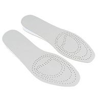 HEALLILY 3cm Leather Elevator Insoles Height Increase Insoles Breathable High Full Shoe Inserts Shoe Lift Kits - 41/42