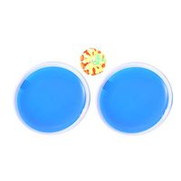 NUOBESTY Suction Cup Ball Toy Sticky Cricket Sucker Ball Sticky Ball Stick Target for Children A Bat with A Ball (Blue)
