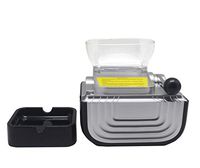 Best Sell!6.5mm Slim Tube Cigarette Rolling Machine Electric Automatic Injector Tobacco Roller Maker C93（Silver Black ）