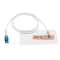 Compatible GE OXYTIP Disposable Oximax Spo2 Adhesive Sensor 8 Pins Infant Probe 12 Pack