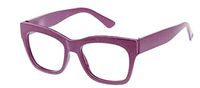 Peepers by PeeperSpecs Women's Shine On Square Reading Glasses, Pink, 2.5 x 2.5