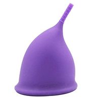 Asdf586io Sex Care, Women U-Shape Soft Silicone Reusable Month Period Menstrual Cup Feminine Hygiene - Purple L