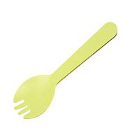 100PCSPlastic forks Disposable cutlery Dessert spoon Fruit fork spoon Plastic forks, green, 11.5CMx3.3CM