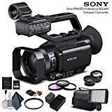 Sony PXW-X70 Professional XDCAM Compact Camcorder (PXW-X70) with 64GB Memory Card, Extra Battery and Charger, UV Filter, LED Light, Case, Telephoto Lens, Wide Angle Lens, and More - Advanced Bundle