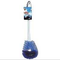 Mr. Clean Twisted Wire Toilet Bowl Brush, Plastic Handle, White 1 Each