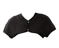 George Jimmy Prevent Arthritis Pain Thin Shoulder Warmers Cardigan Shrug XXL Size(Black)