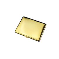 CHENTAOCS Copper Cigarette Case, Thin Cigarette Case 9 Sticks, Personalized Creativity Moisture-Proof and Pressure-Resistant Portable Electroplating Brushed Cigarette Case, A, B, C, D Hig