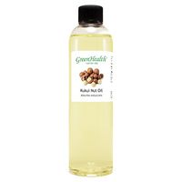 Kukui Nut Oil - 8 fl oz (237 ml) - Cold Pressed 100% Pure - GreenHealth