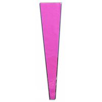 Flower Sleeve Printed"Metalback"- Pink 1.25" x 22" x 4.75" BOPP"Single"- Pack of 100 Sleeves
