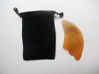 100% Hand-Made Natural Buffalo Horn Guasha Board Scraping Massage Tool