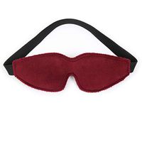Healifty Leather Blindfold Sleep Masks Eye Mask for Eye Cover Game Play Lover Costume (Red)