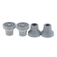 4pcs Anti-Skid Stable Shock Absorb Stick End Cane Tips 16mm - Gray, 16mm