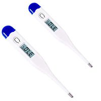 Digital Thermometer, Hard Head Soft Head Rectal and Oral Thermometer for Adults and Babies, Precision Thermometer for Fever - Accurate and Fast Readings with Fever Indicator (2 Hard Head)