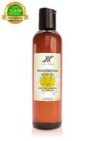 100% MEADOWFOAM Seed Oil by Velona | All Natural Clear Carrier Oil for Ski, Hair, Body & Face Moisturizing | Refined, Cold Pressed | Size: 4 OZ