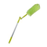 Adava Microfiber Duster, Reach 70inch Telescoping Pole Feather Duster Flexible,High Reaching Hypoallergenic Dust Cleaner Flexible Cleaning Head Extendable Tool