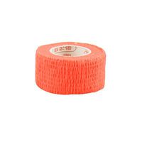 Pack of 3 Rolls Waterproof Self Adhesive Bandage Tape Finger Joints Wrap Sports Care (1inch*6yds, Fluorescnet Orange)