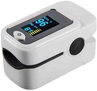 Echo Blood Pulse Oximeter, Oxygen Monitor fingertip, Fingertip Pulse Oximeter Body Health Monitor with LED Display, Pulse Sensor Meter with Alarm and Pulse Rate Monitor for Adults and Children，Gray