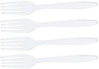 Blue Sky 100 Count Medium Weight Plastic Forks, 6-Inch, Clear