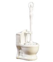 DRAGON SONIC Creative European Style Ceramics Toilet Brush with Holder/WC Clean Brush