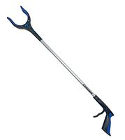 Crutcheze Reacher Grabber Mobility Aid (2- Pack) - 32" Reach Assist for Everyday Items - Trash Picker with Rotating Grip (Blue)