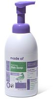 Foaming Organic Baby Dish Soap by MADE OF - No Fragrance - Castile Dish Soap - Baby Bottle Soap - Dermatologist and Pediatrician Tested - NSF Organic and Vegan - 18oz (Mild Lavender, 1-Pack)