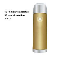 JIN Insulin Cooler Travel Case Medication Cooling Bag for Diabetic Organize Insulinsafe 72HOURS Portable Insulated Cup,Gold